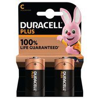 Plus 100 % C alkalisk batteri - 2 eller 4 enheter - Duracell