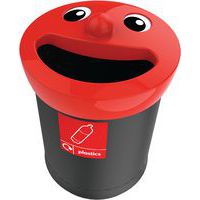 Papirkurv Smiley Face 52L plastVepabins