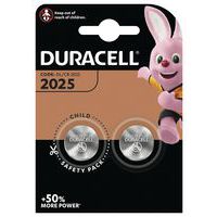 Litiumknappebatterier CR2025 - Pakning à 2 - Duracell