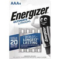 Ultimate litiumbatteri - AAA/LR03 - 1,5 V - Pakning à 4 - Energizer