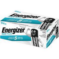 Max Plus alkalisk batteri - 9 V - Pakning à 20 - Energizer