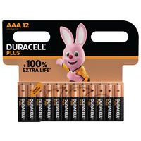 Plus 100 % AAA alkalisk batteri - 4 - 8 eller 12 enheter - Duracell
