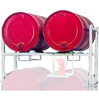 STR-2 fatthylle, for 2 stk. liggende 200L fat - LaCont