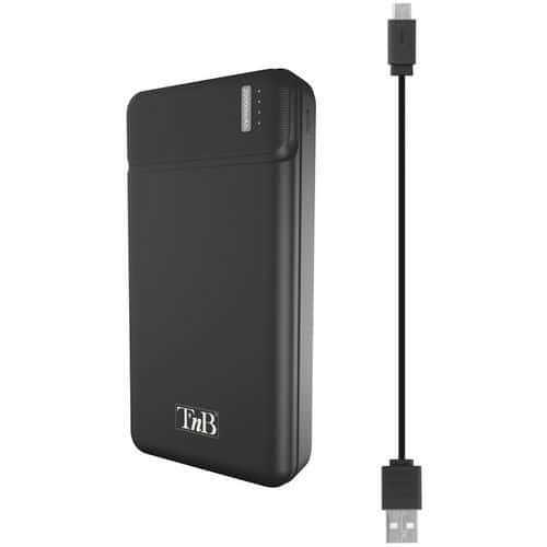 Bærbar dobbelt USB-powerbank - 20 000 mAh - T'nB