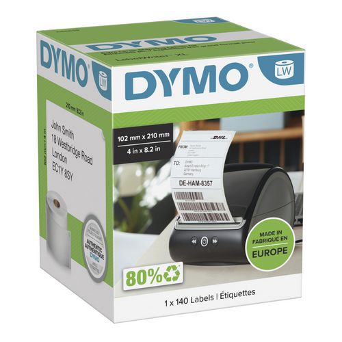 Transportetikett ekstra stort format DHL LabelWriter – Dymo®