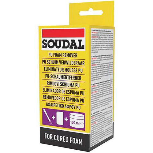 Skumfjerner til herdet polyuretan100 ml – Soudal