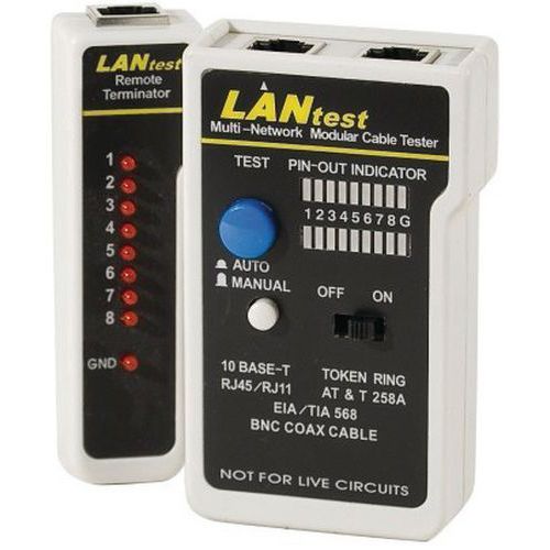 RJ45/RJ11-tester