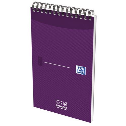 Oxford Task Manager notatblokk 125 x 200 140 sider, 90 g, linjert