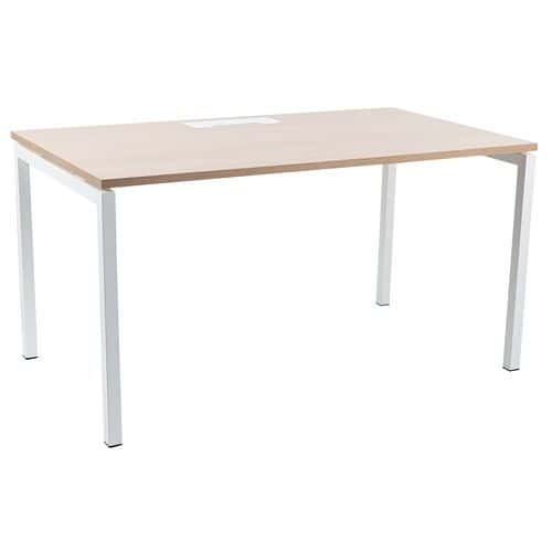 Skrivebord med rette ben 140x74 cm Misao - Manutan Expert