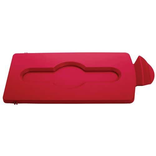 Lukket lokk for Slim Jim Recycling Station Rubbermaid