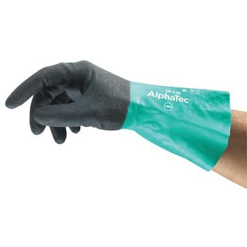 Nitrilhansker ergonomiske AlphaTec® 58-128 – Lot à 144 – Ansell