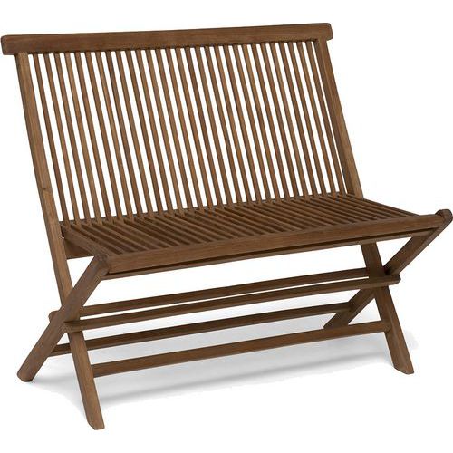 Sammenleggbar sofa Nova i ubehandlet teak