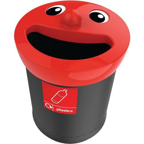 Papirkurv Smiley Face 52L plastVepabins