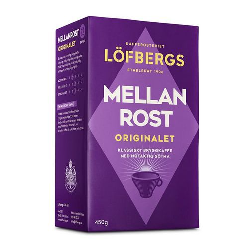 Filterkaffe mellombrent 12x450gr Löfbergs