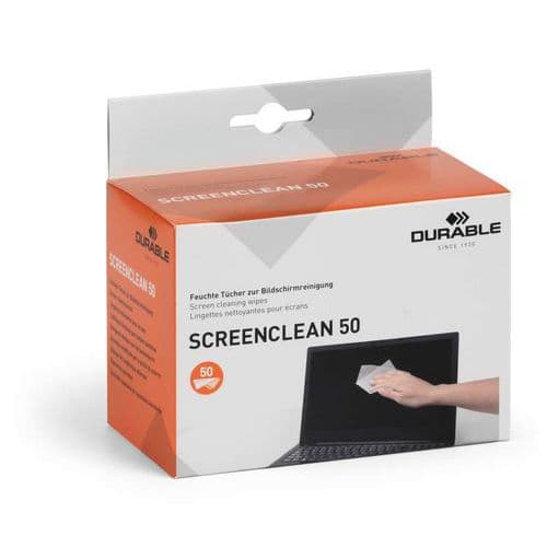 Våtservietter Screenclean® 50-pakning