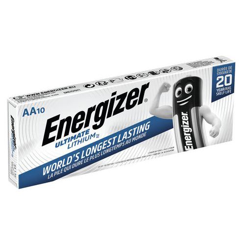 Litiumbatteri - L 91/AA - Pakning à 10 - Energizer