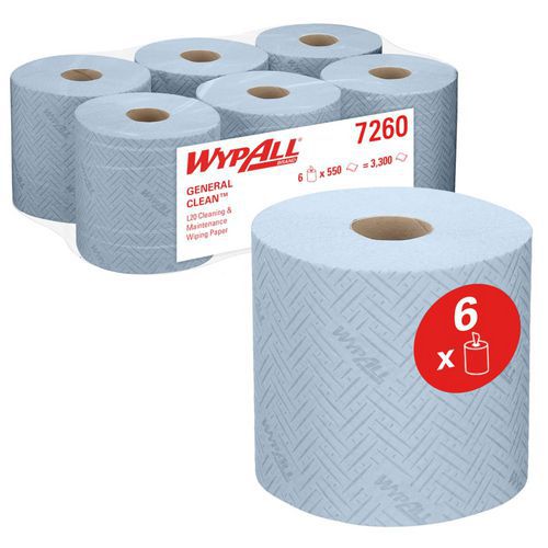 Blått tørkepapir WypAll® L20 General Reach