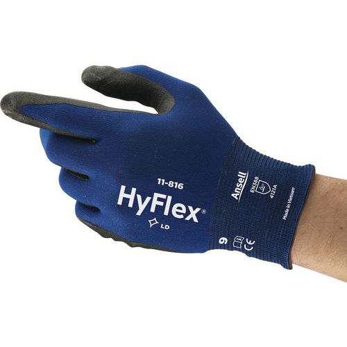 Arbeidshansker ergonomiske HyFlex®11-816 – Ansell