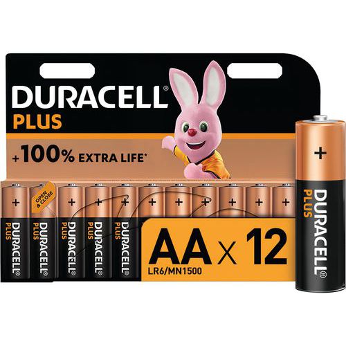 Plus 100 % AA alkalisk batteri - 4 - 8 eller 12 enheter - Duracell