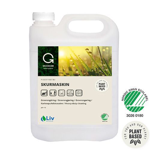 Rengjøringsmiddel for skuremaskin Liv Greenium 5 liter