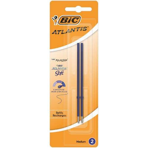 Refill Bic Atlantis Soft – Pakning à 2 – Bic