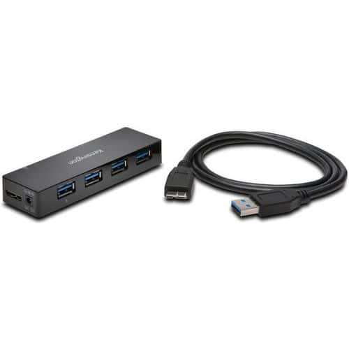 4-porters USB 3.0-hub med hurtiglading - Kensington