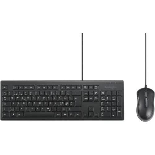 Kablet mus- og tastatursett KM100 EQ - Kensington