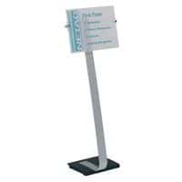 Crystal Sign Stand® informasjonsstativ med base