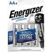 Ultimate litiumbatteri - AA/LR6 - 1,5 V - Pakning à 4 - Energizer